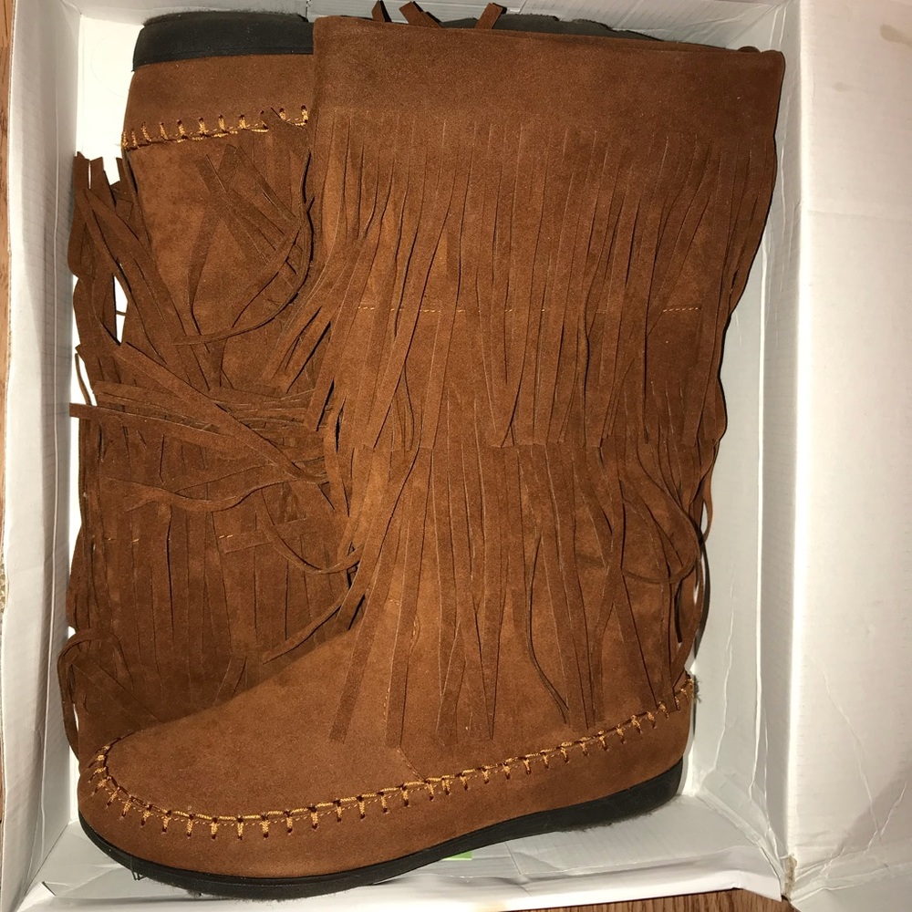 Fringe Boots Size 8